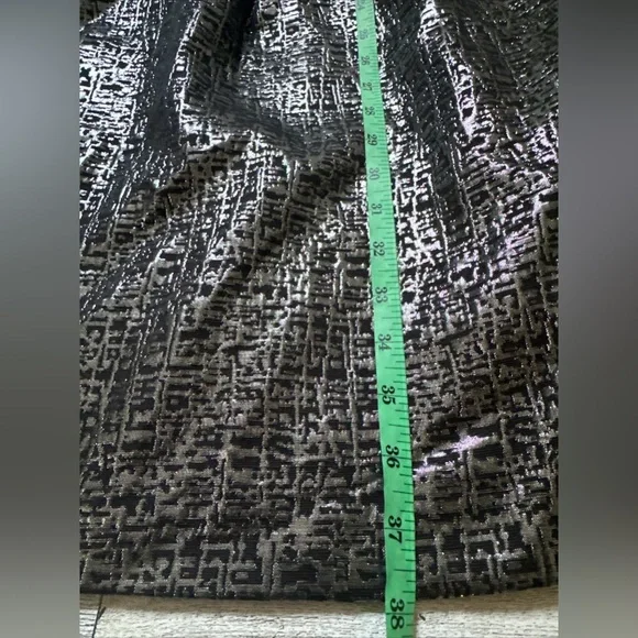 Max and Cleo black Silver Sleeveless V Neck Party Dress Sz 14 Cocktail - Picture 12 of 12